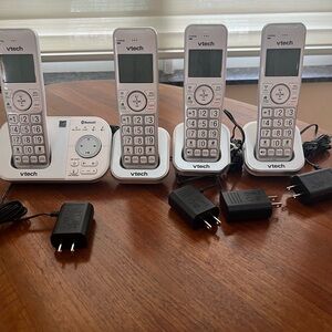 White VoIP Home Phone System with Networking Features